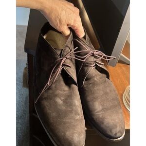 Berluti Lorenzo Mouton Chukka Boots Men's Size 43.5 US 10.5 Dark Brown